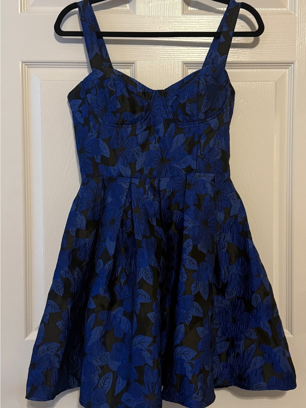 Vici Blue and Black Floral Dress